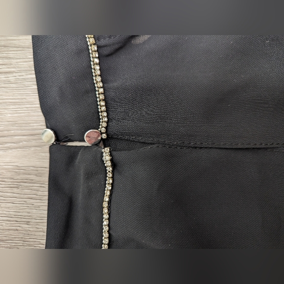 River Island Black Halter Top with crystal trim US 6 (UK 10) - Picture 6 of 6